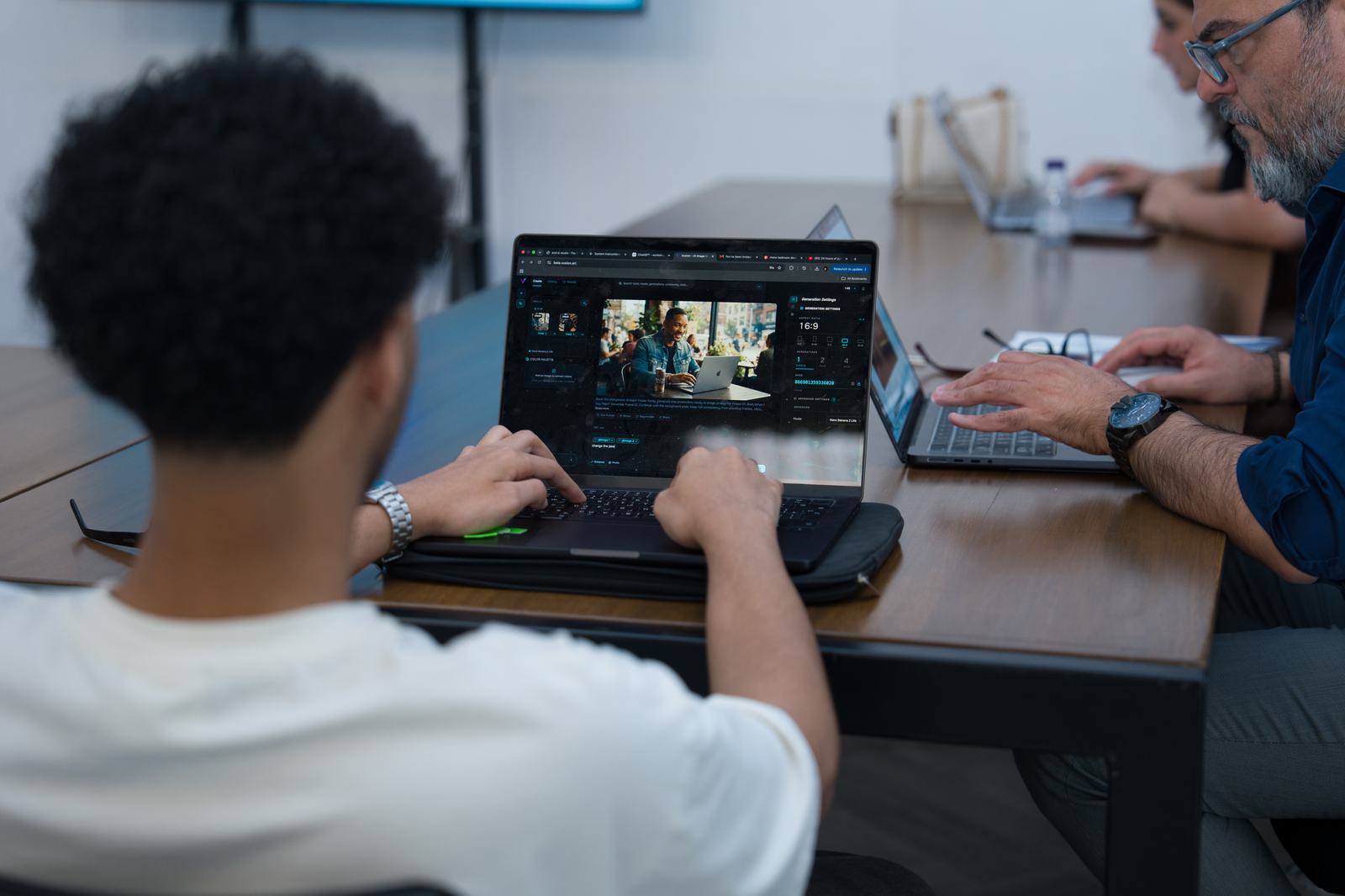 PodMedia Academy 101 — AI generation workflow on screen