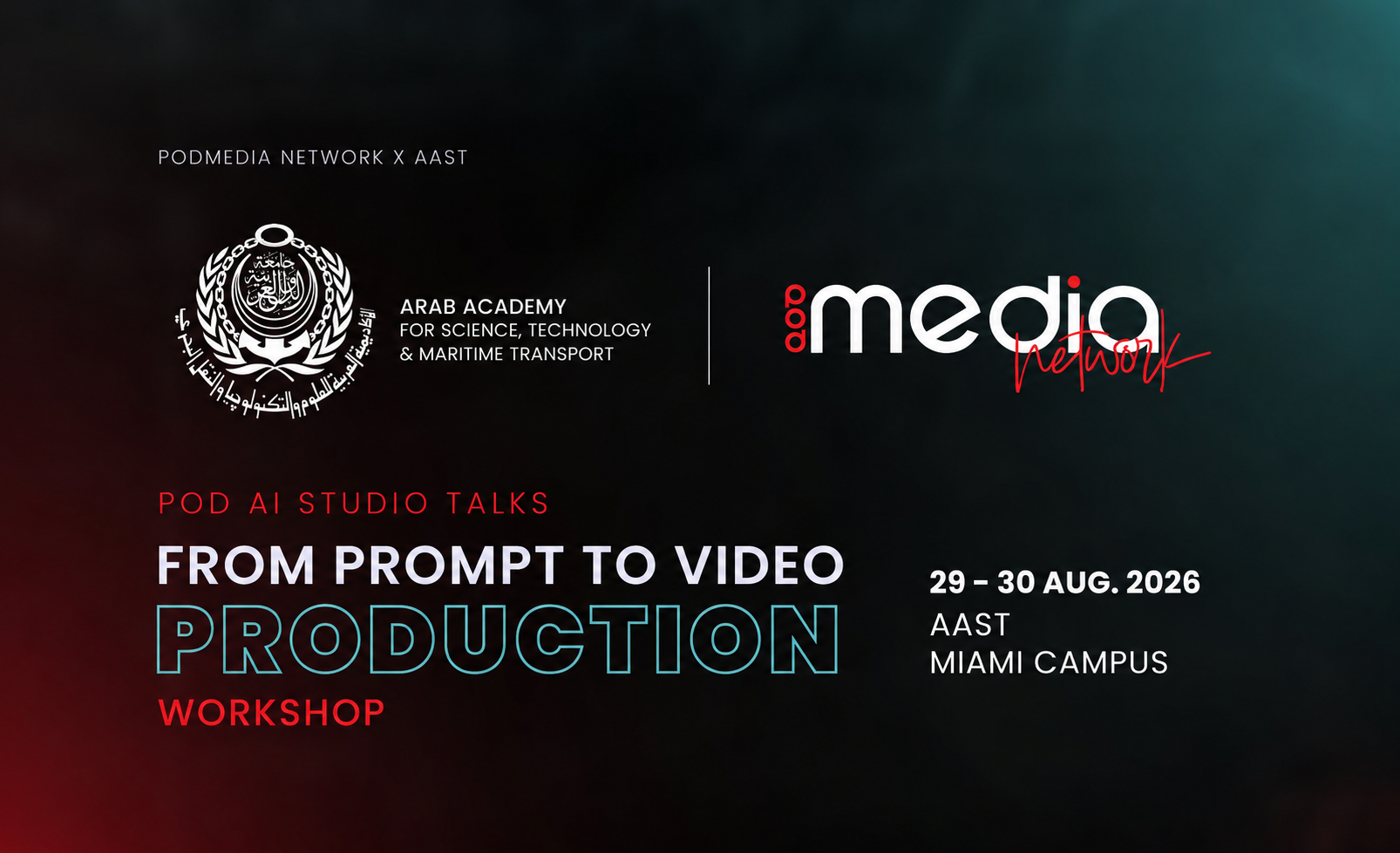 AAST workshop — From Prompt to Video Production, Miami Campus