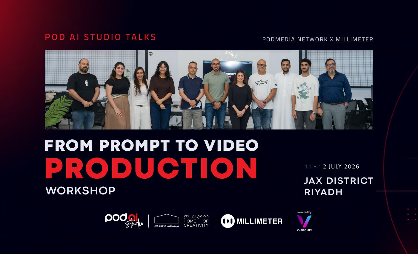 PodMedia Academy 101 workshop at JAX District, Riyadh